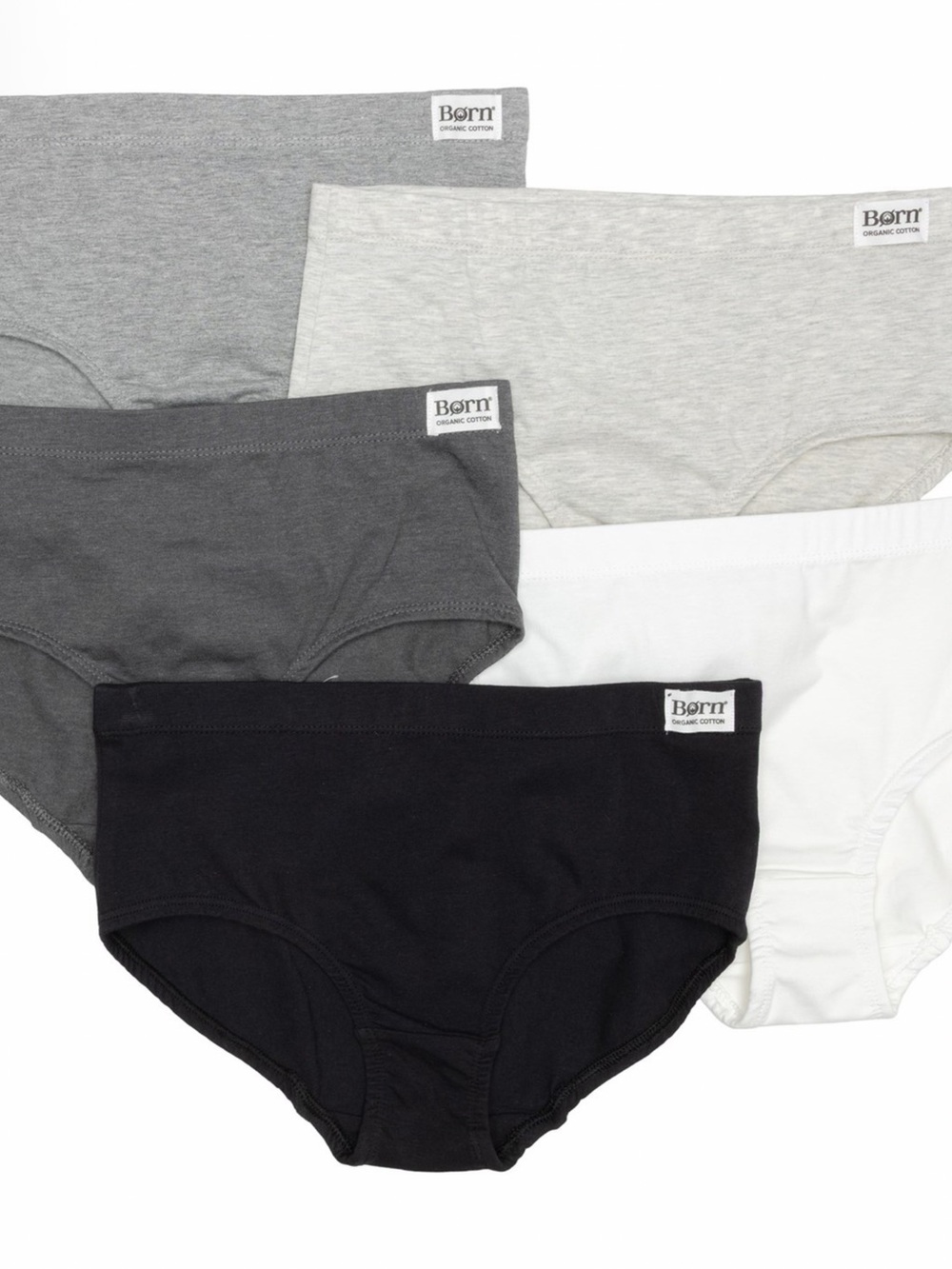 Born Organic Cotton Panties - 5-Pack, Briefs